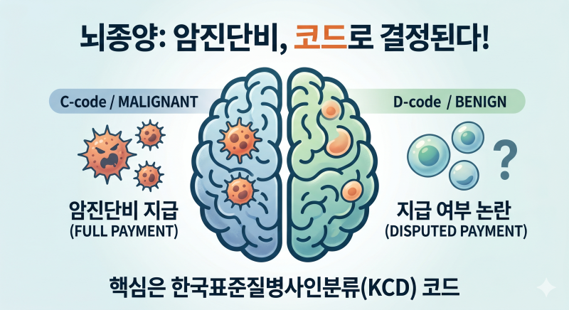 뇌종양 진단받았는데 암진단비를 받을 수 있을까요?