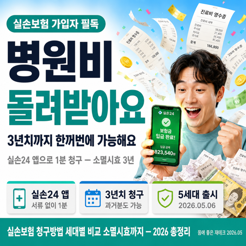 3년치 병원비까지 돌려받는 실손보험 어디까지 알고있어?