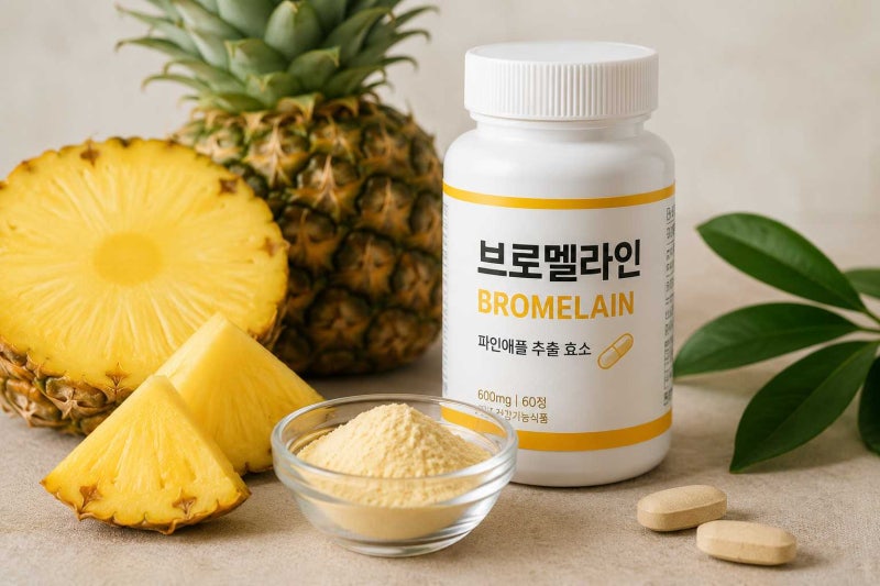 브로멜라인 효능 부작용 총정리｜다이어트 효과와 혈당·당뇨병 영향 알아보기
