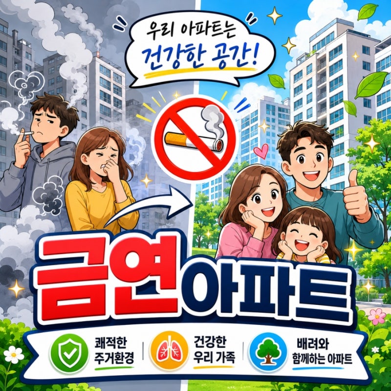 금연아파트 지정, 베란다 간접흡연 주민동의 쉽게 받으려면