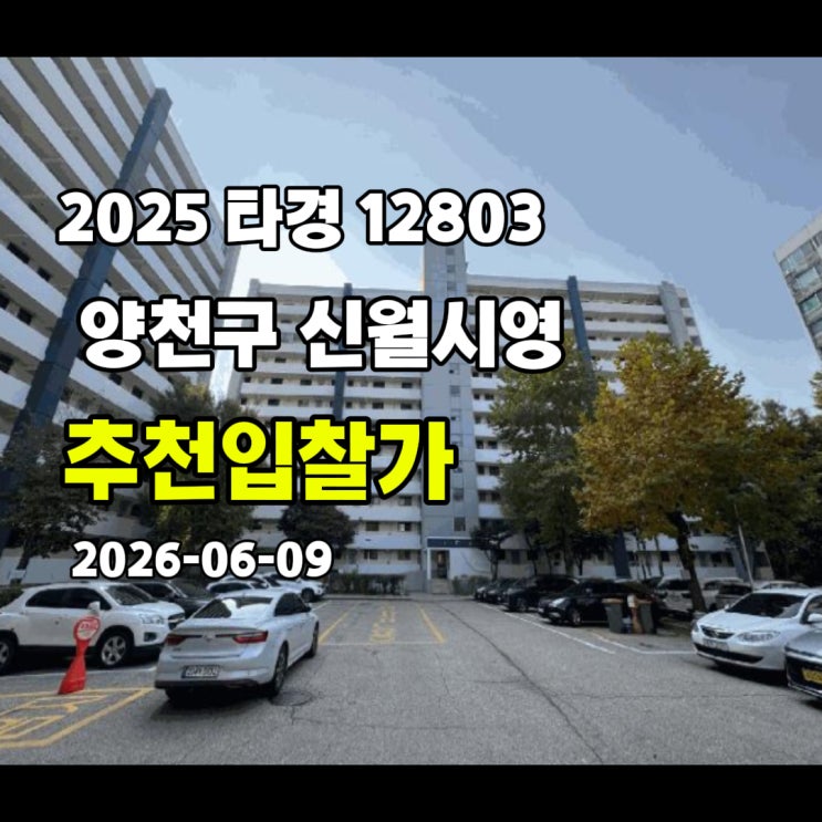  [2025 타경 12803] 서울 양천구 신월동 신월시영 추천입찰가