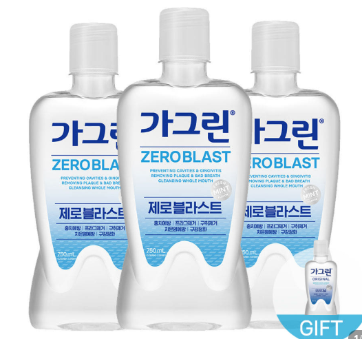  동아제약 가그린 제로 블라스트, 무알콜로 산뜻하게 완성하는 데일리 구강 케어~