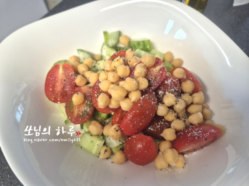 병아리콩 샐러드 및 잡곡밥 만들기(삶는방법)