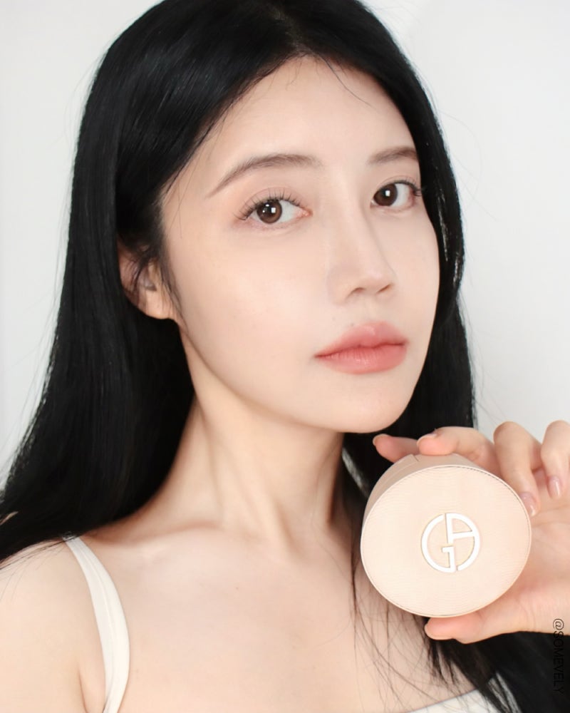아르마니 뷰티 쿠션 추천 NEW 파워 패브릭 쿠션 태연 화보