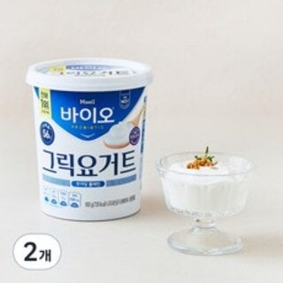  매일바이오 그릭 요거트 무가당 플레인 - 단백질 많은 떠먹는 건강 간식