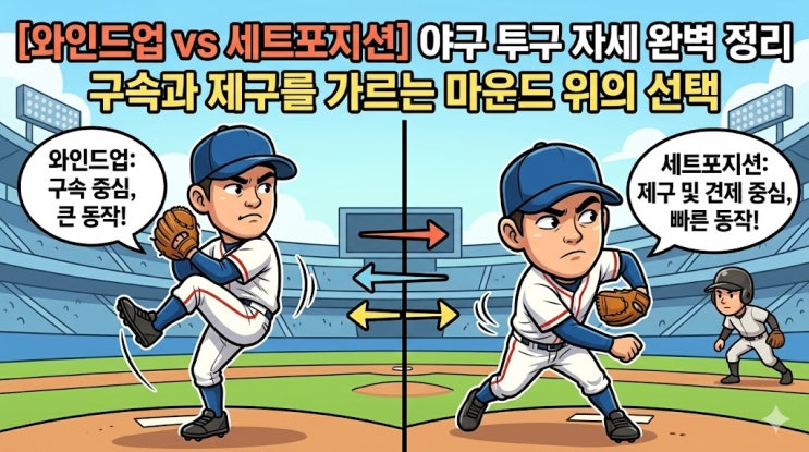  [와인드업 세트포지션] 야구 투구 자세 완벽 정리: 구속과 제구를 가르는 마운드 위의 선택
