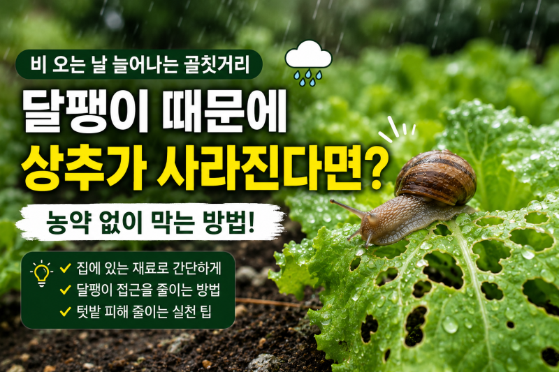 달걀껍질 버리지 마세요, 달팽이 퇴치에 활용하는 방법