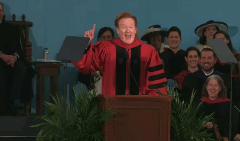 코난 오브라이언(Conan O'Brien)의 하버드 대학교 졸업식 축사 연설문