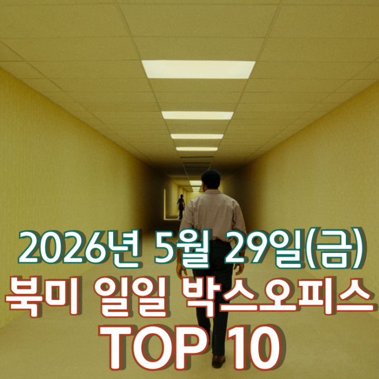  [5월 29일] 북미 박스오피스 - 2005년생 신인 감독 케인 파슨스의 데뷔작 '백룸'
