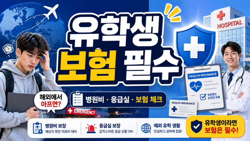 학생 보험, 꼭 들어야 할까? 해외에서 아프면 어떻게 하나요?