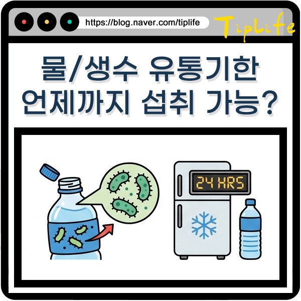 물 생수 유통기한 지남 표시 확인 한달 6개월 1년 지난거 먹어도 될까?