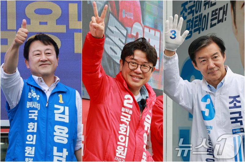 "단 3%차 선거판 뒤집히나?" 경기 평택을 여론조사 지지율 민주당 김용남 26% 국민의힘 유의동 ....