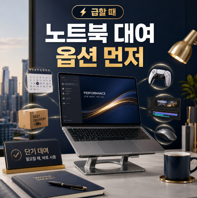 노트북 대여 급할 때 사양보다 먼저 봐야 할 4가지