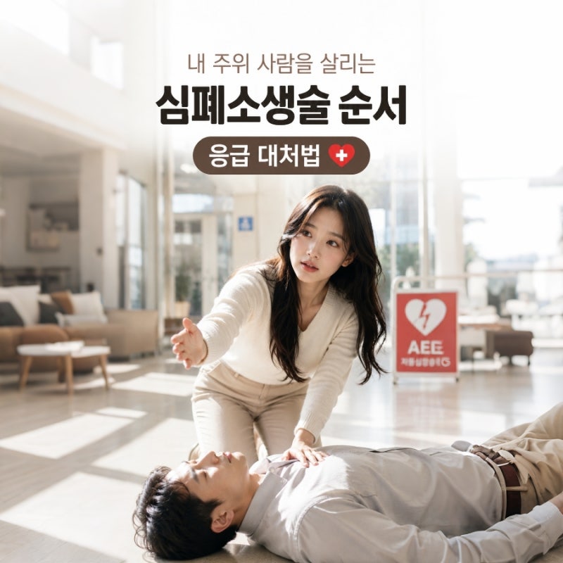 심폐소생술 순서, 가슴압박 방법과 자동심장충격기 사용법