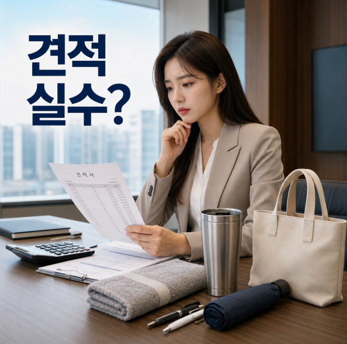  기업판촉물제작 견적, 입금 후 금액이 바뀌면 누가 손해볼까요?