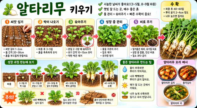 알타리무 키우기