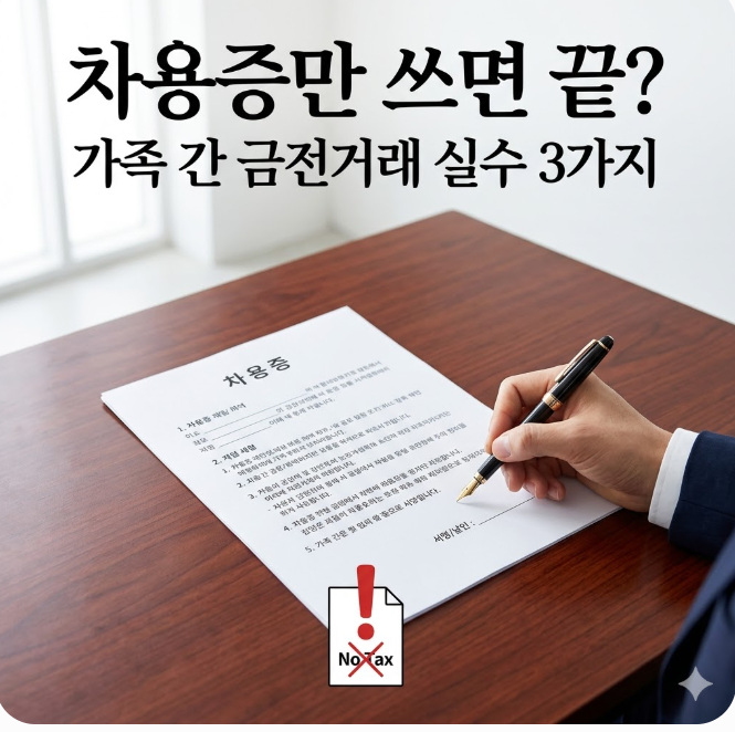  차용증만 쓰면 끝? 가족 간 금전거래에서 하지 말아야 할 실수 3가지