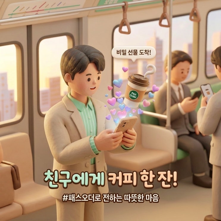  패스오더 모르는사람 커피선물 받아도 될까? 익명 스팸의 오해와 진실