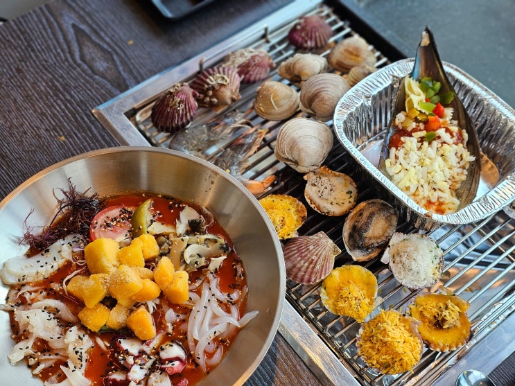  영종도 을왕리 맛집 튼실이네 여왕물회 조개구이 인천 서해안 가볼만한곳