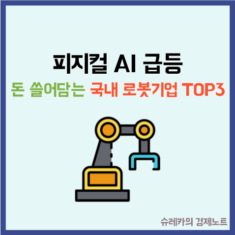  "피지컬 AI 급등" 돈 쓸어담는 국내 로봇기업 TOP3 분석