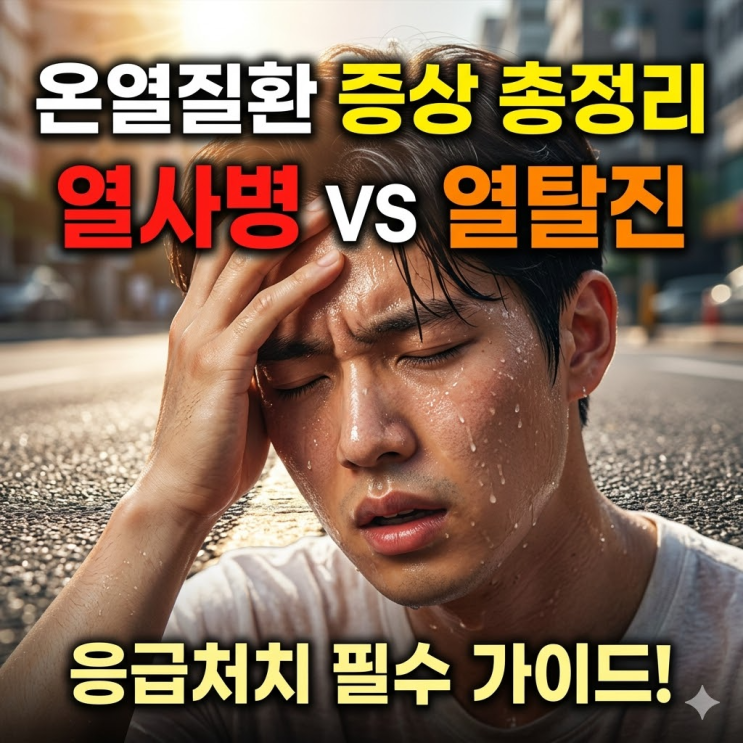  온열질환 증상 총정리｜열사병·열탈진 차이와 응급처치 방법