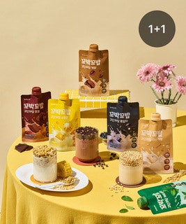  [직잭픽][1+1][14회분] 꼬박꼬밥 고단저당 파우치 단백질 쉐이크 40g x 7포 2세트