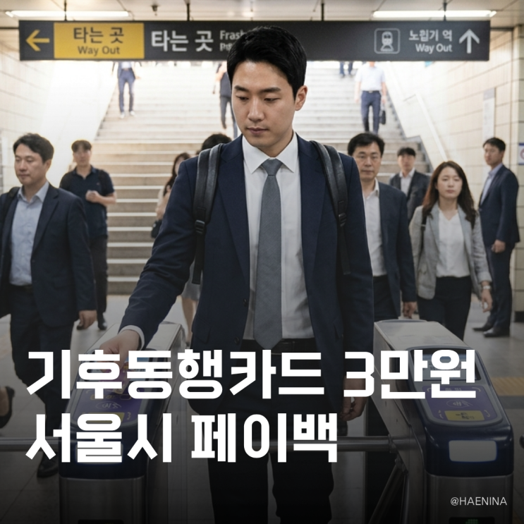 <b>기후동행카드</b> 매달 <b>3만원 환급</b>받는 방법과 페이백 신청 주의사항