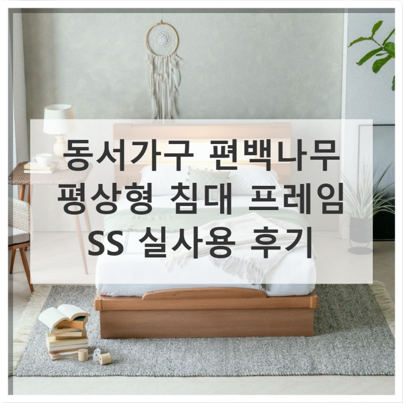 동서가구 편백나무 평상형 침대 프레임 SS 실제 사용기