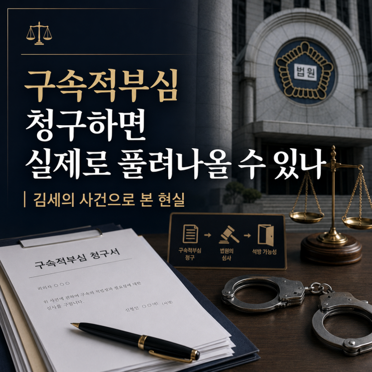 <b>구속적부심</b> 청구하면 실제로 풀려나올 수 있나 — <b>김세의</b>... 
