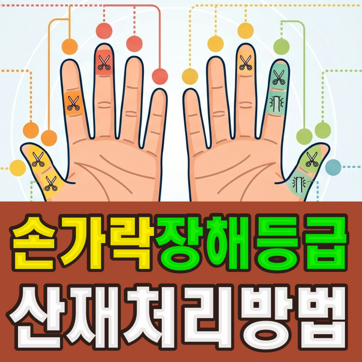  [산재처리방법] 손가락 장해등급 받는법