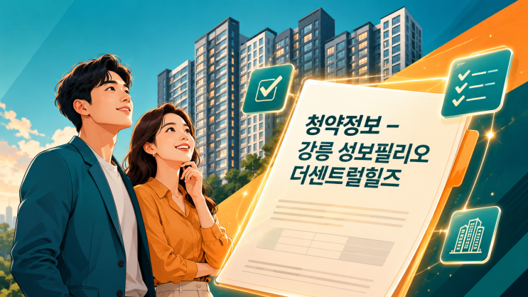  강릉 성보필리오 더센트럴힐즈 청약정보 총정리｜분양가·일정·특별공급 핵심 정리