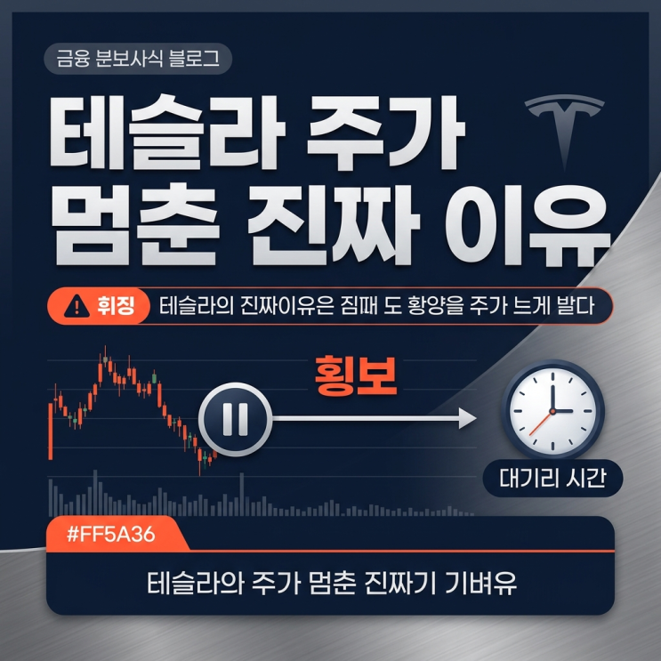  테슬라 주가 전망은? 잠시 멈춘 진짜 이유와 답답한 횡보장 원인