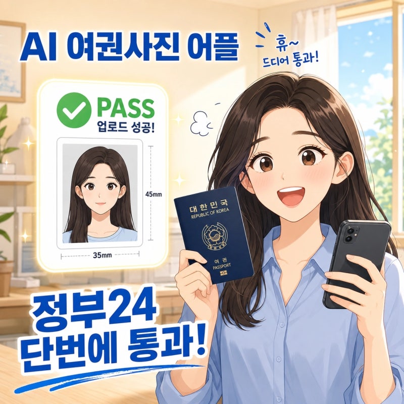 AI 여권사진 어플 규격 맞추기 반려 없이 한 번에 통과하는 꿀팁