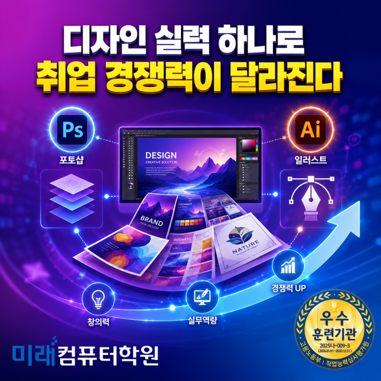  부산·김해·양산 포토샵·일러스트 국비지원 교육추천｜GTQ 자격증부터 쇼핑몰 이미지 편집까지 한 번에 배우기