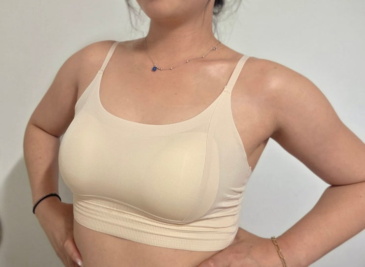  볼륨감은 살리고 몸매는 잡아주는 래쉬가드이너 브라탑 착용기
