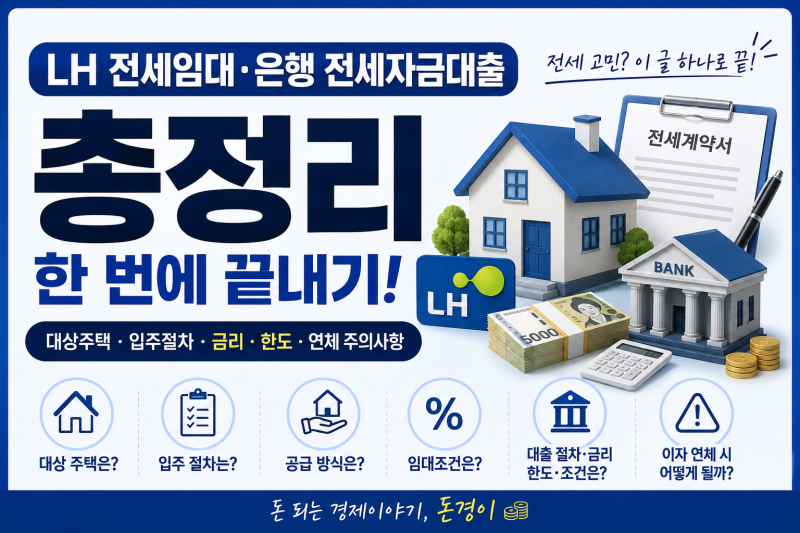LH 전세임대·은행 전세자금대출 총정리｜대상주택, 입주절차, 금리, 한도, 이자 연체까지 한 ....