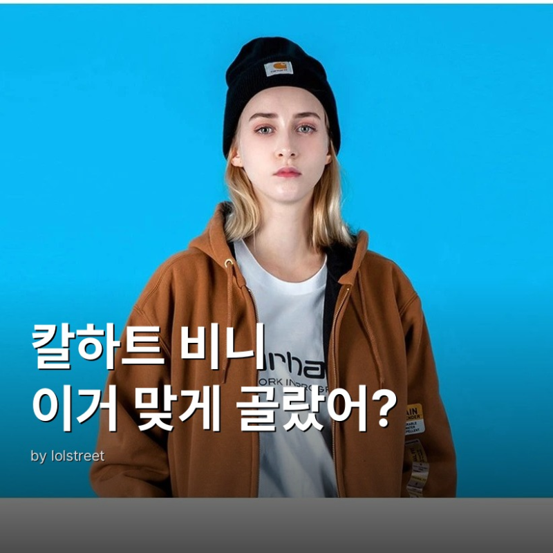 칼하트 비니 A18 아크릴릭 완전 가이드