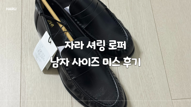 자라 셔링 로퍼 남자 사이즈 미스 후기