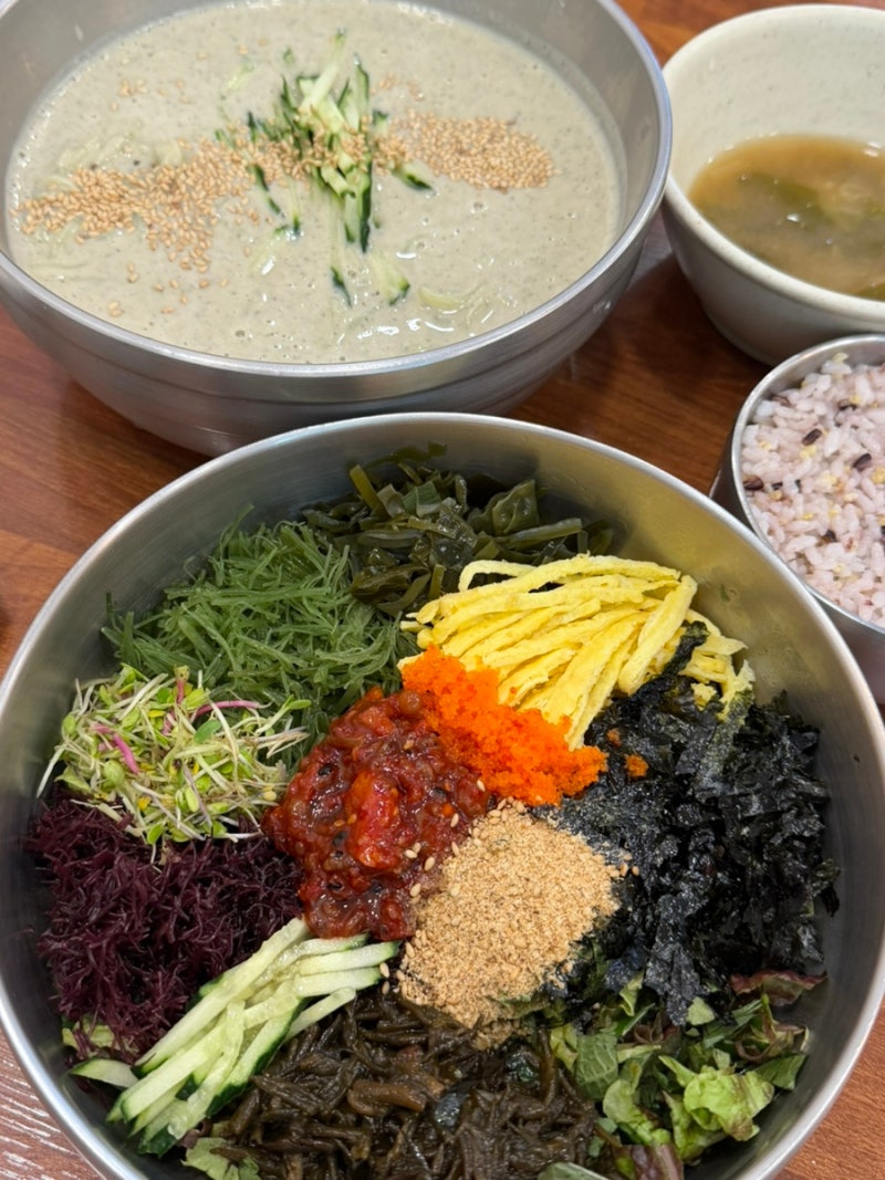 대구 시지 맛집 고소하고 묵직한 콩국수 봉창이해물칼국수