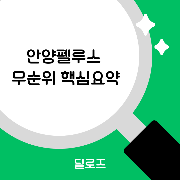  힐스테이트 안양펠루스 무순위 청약 체크포인트