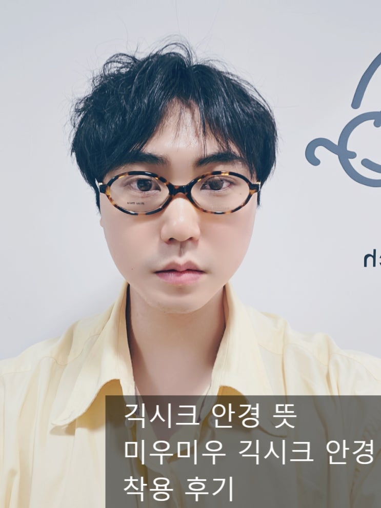  긱시크 안경 뜻 알고 직접 써보니 달랐다 미우미우 리가드 호피 안경 착용 후기