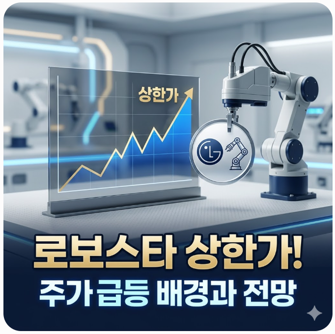  LG전자 로봇 사업 속도 왜 로보스타 주가가 급등했을까?