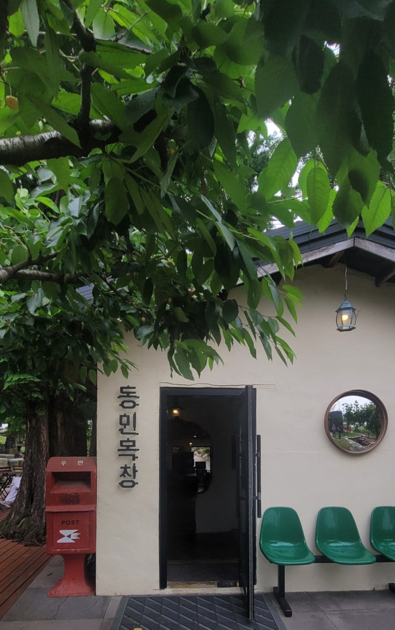 천안 성환 동민목장 카페 후기 | 과수원 풍경과 옥상뷰가 좋았던 곳