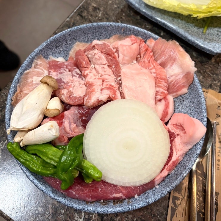  광주 상무지구 흑돼지 맛집 성산제줏간 애월한근세트 먹고 온 후기