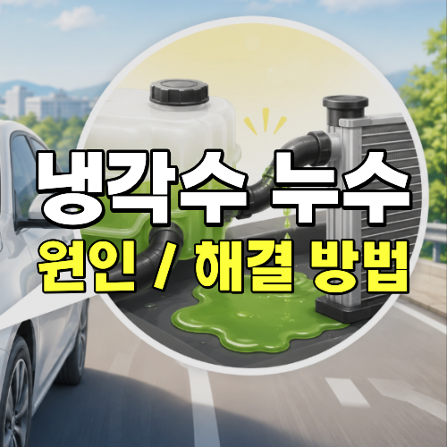 냉각수 누수 교체 비용 증상 수리비 총정리!