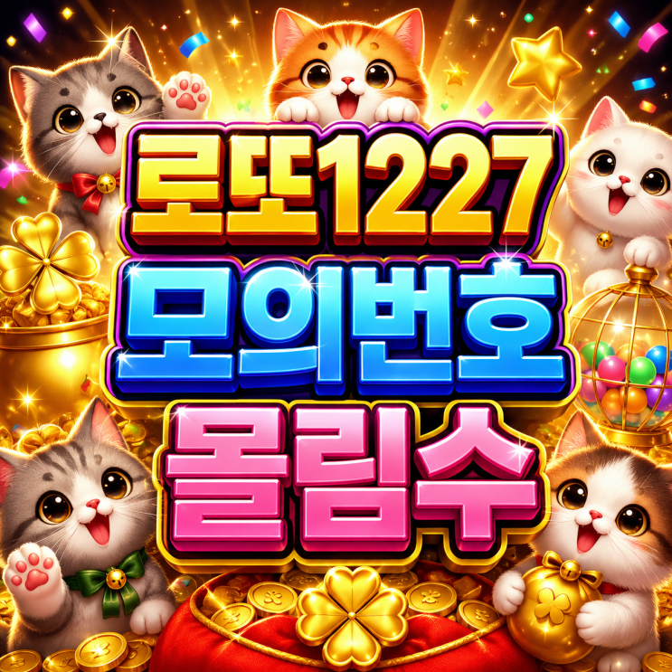  2026 로또 1227회 모의번호, 몰림수 사람들이 가장 많이 보는 번호 분석!
