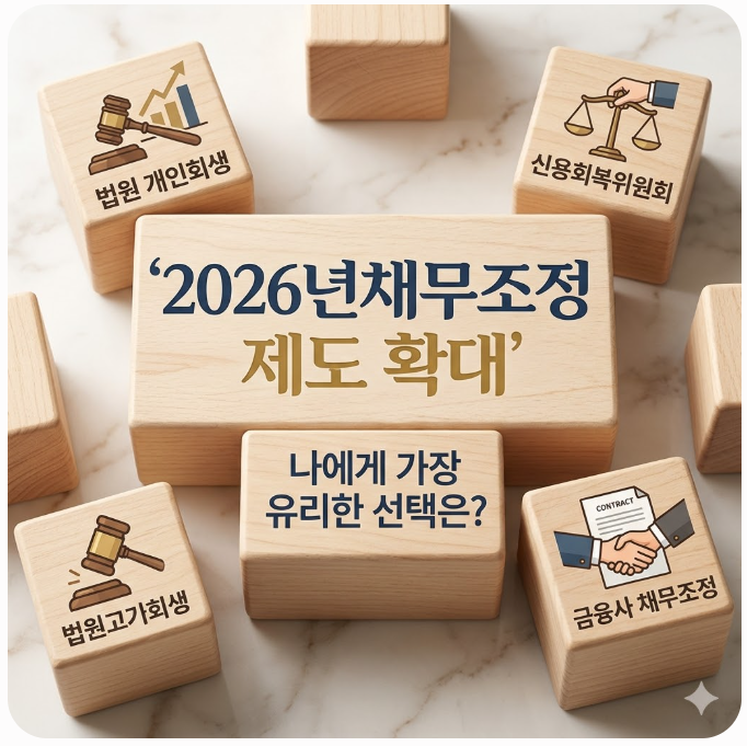  2026년 채무조정 제도 확대, 나에게 가장 유리한 선택은?