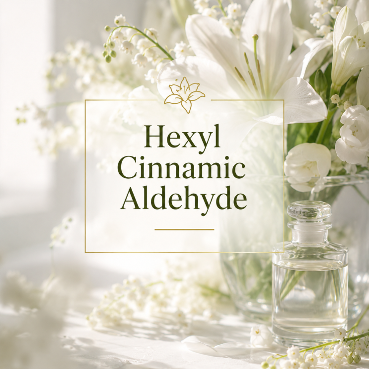  Hexyl Cinnamic Aldehyde (HCA) — 하얀 꽃다발의 꽃잎을 만드는 향료
