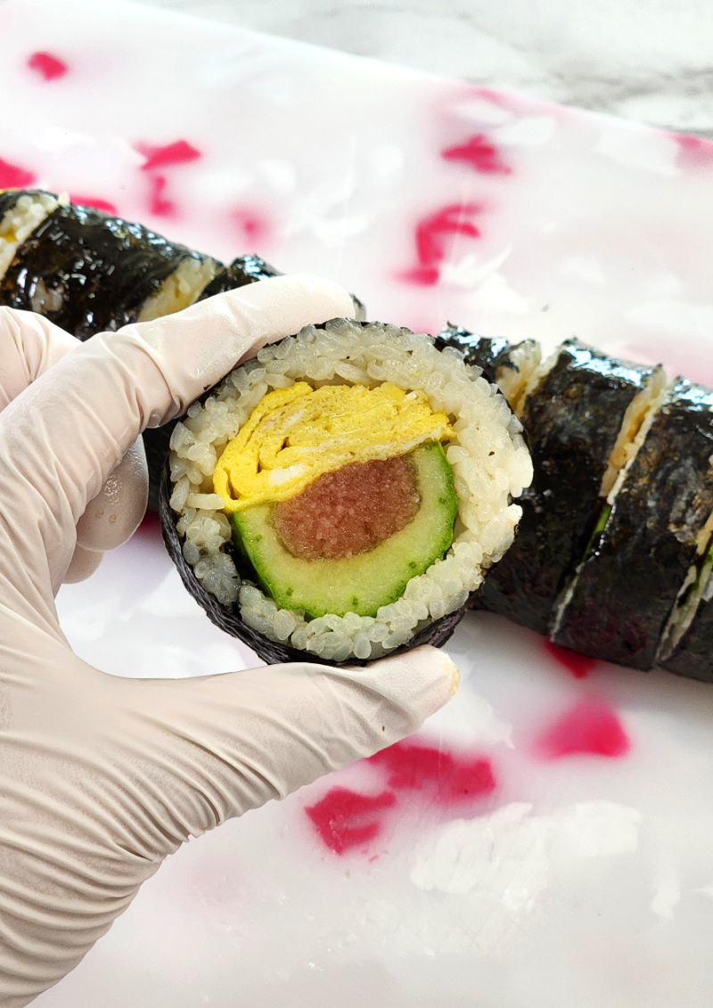 명란 오이김밥 3가지재료 간단 통오이김밥 만들기