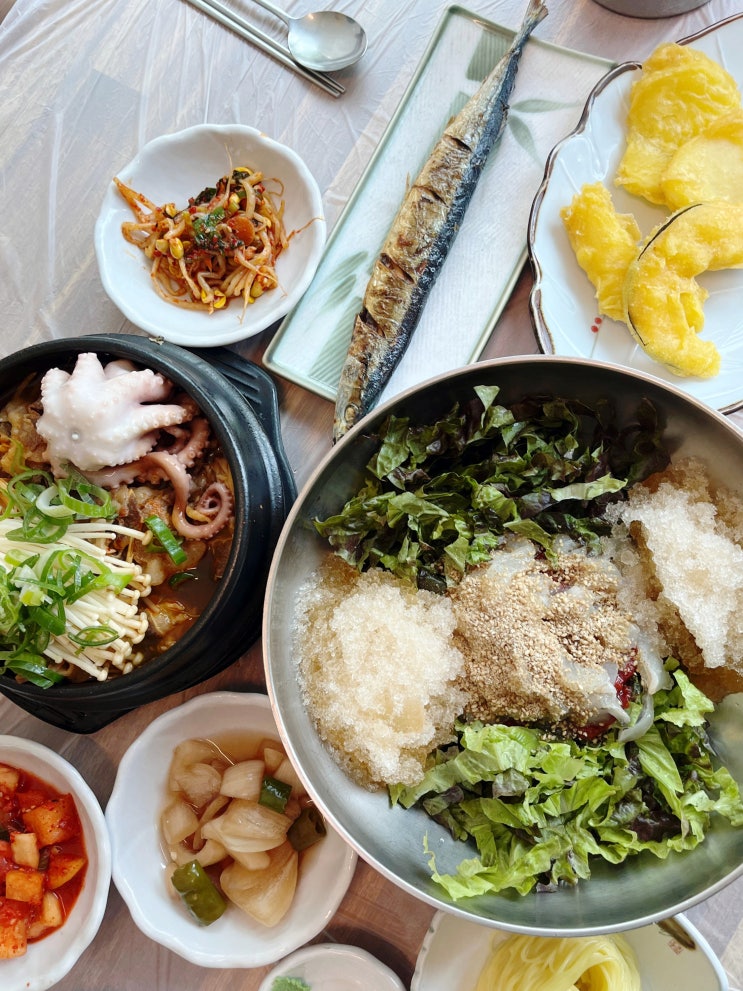  구미송정동횟집 물회맛집! 가성비좋은 점심특선 산호횟집, 주차가능